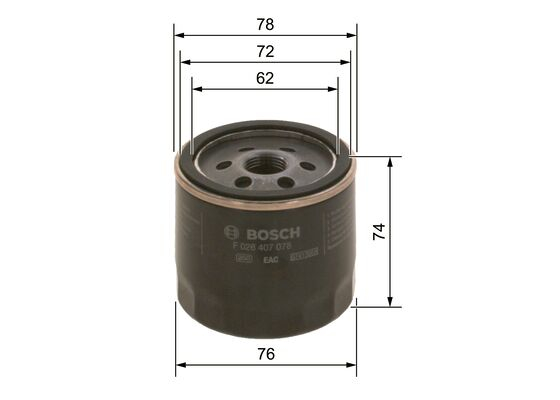 Filtru Ulei Bosch F026407078 Protecție Motor