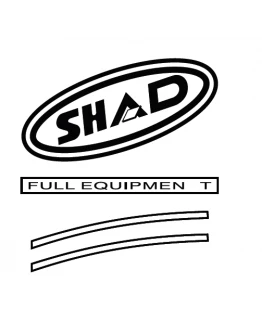 Stickere SHAD Rosu D1B43ETR - Design Personalizat