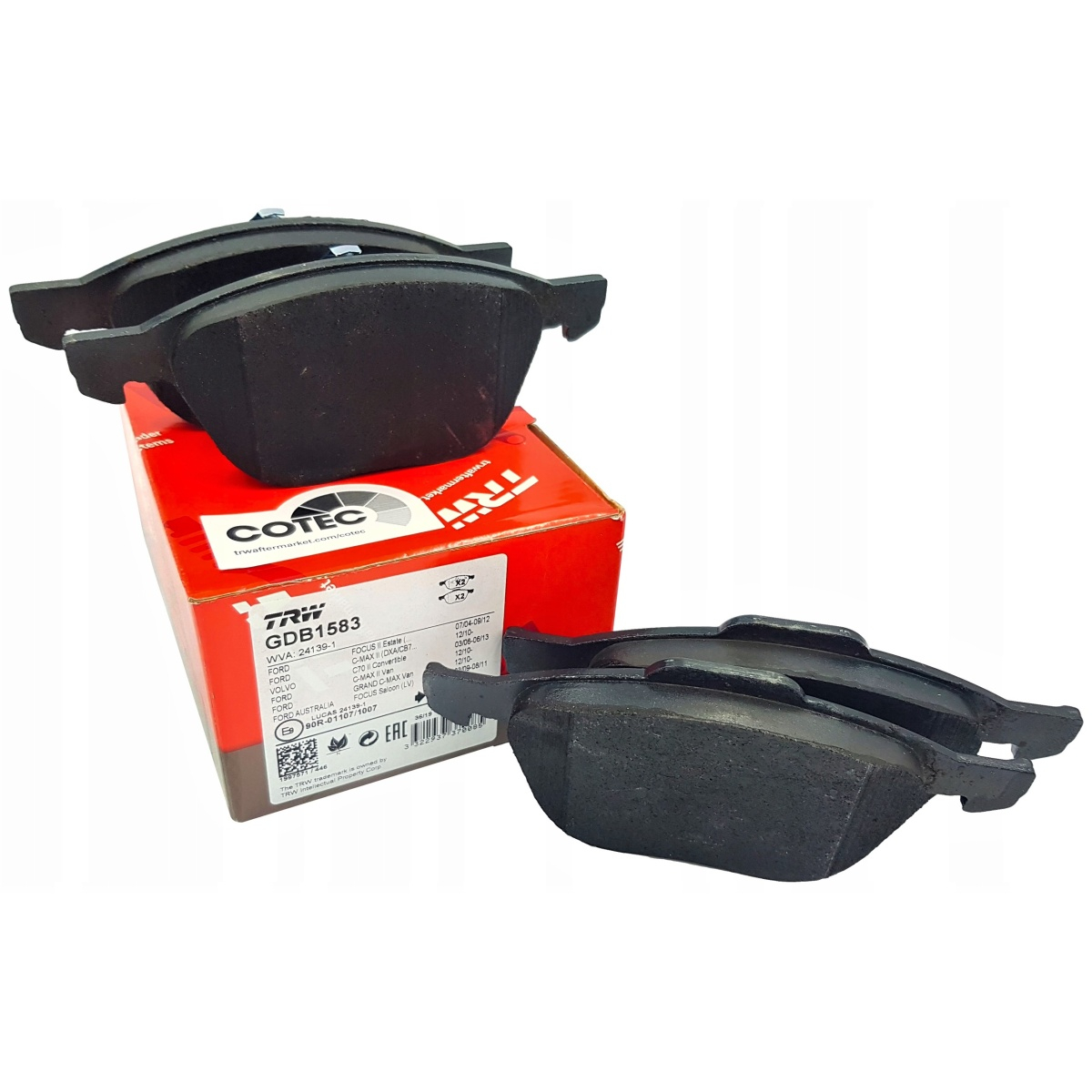 Placute Frana Fata TRW Ford, Siguranta Superioara