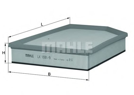 Filtru Aer Mahle LX 1591 | Protecție Motor Volvo