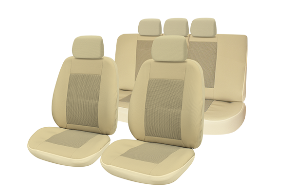Set huse scaun Lux bej Umbrella, compatibile AIRBAG