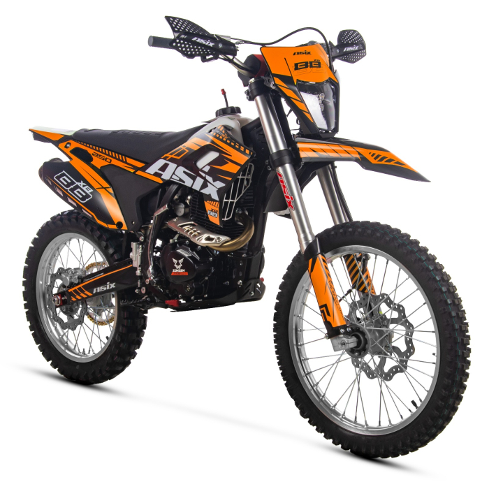 Motocicleta Cross Enduro Asix XB88 A3, 300cc, negru portocaliu