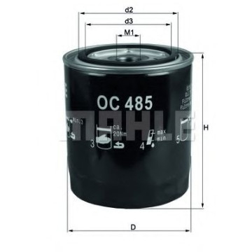 Filtru Ulei Mahle OC 485 - Protecție Motor Originală