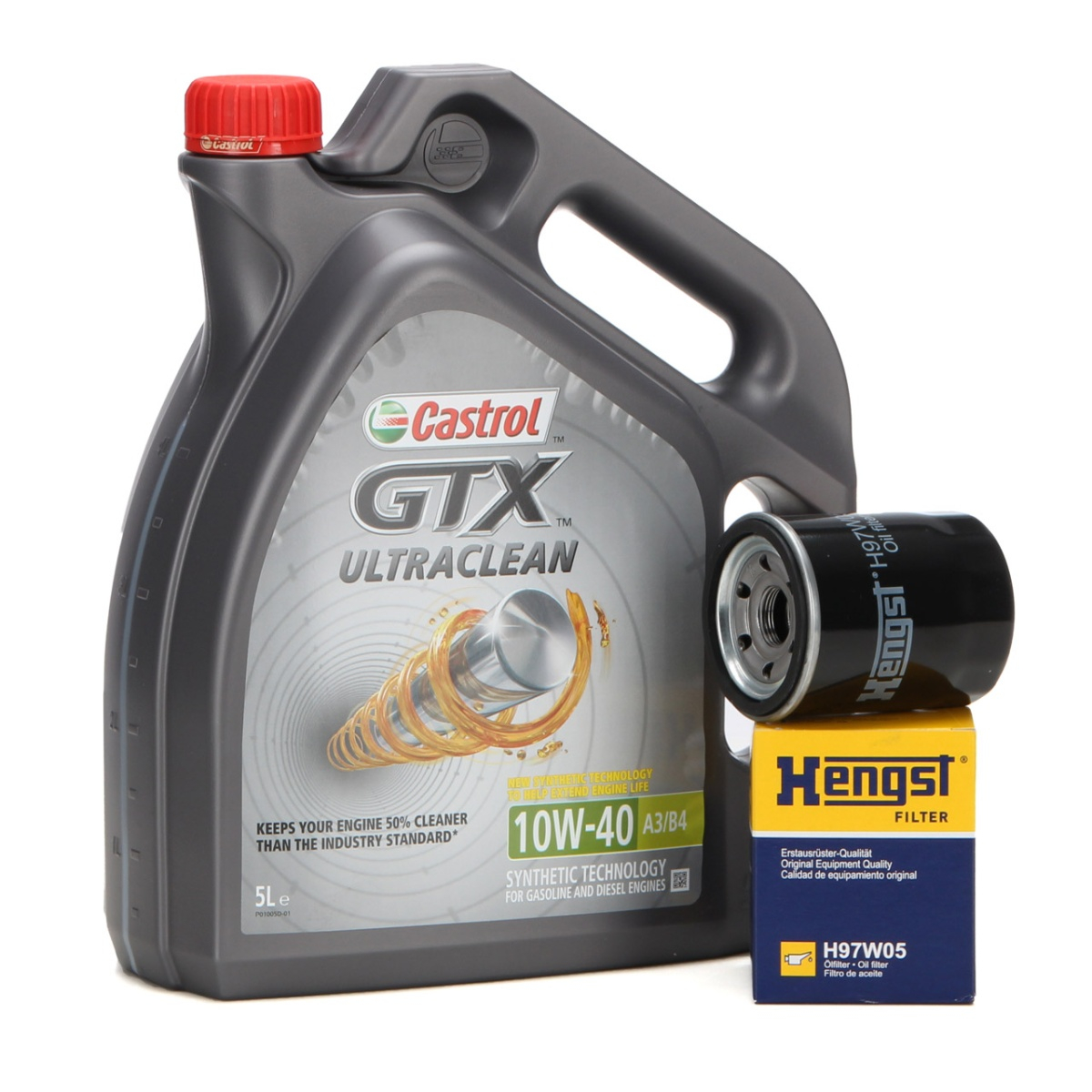 Castrol GTX Ultraclean + Filtru Revizie Motor