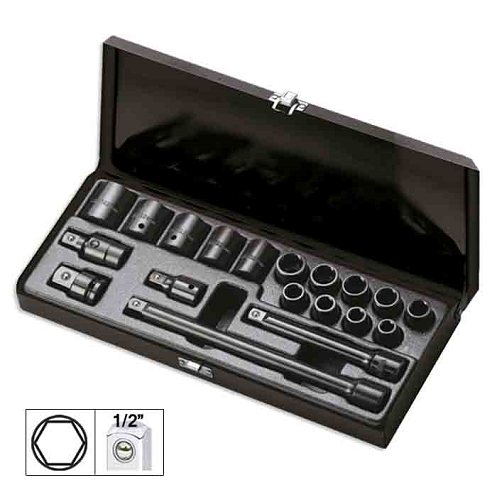 Set 14 Tubulare Impact Scurte 1/2 JBM - Profesional