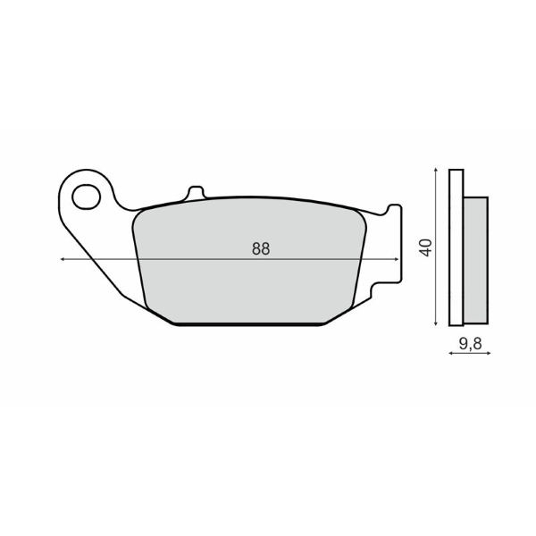Placute Frana Rms Honda MSX 125 - Oprire Sigură