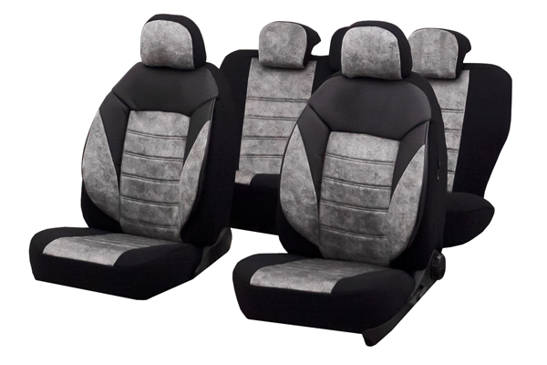Set Huse Scaun Diamond Gri Umbra - Protecție OEM