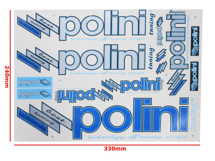 Set autocolante Polini albastru, Roy