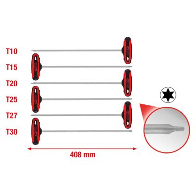Set Chei Unghiulare cu Maner în T 6 Piese KS Tools