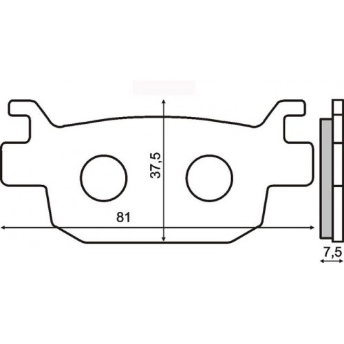 Placute Frana Rms Honda 250 | Frânare Superioară - imagine 2