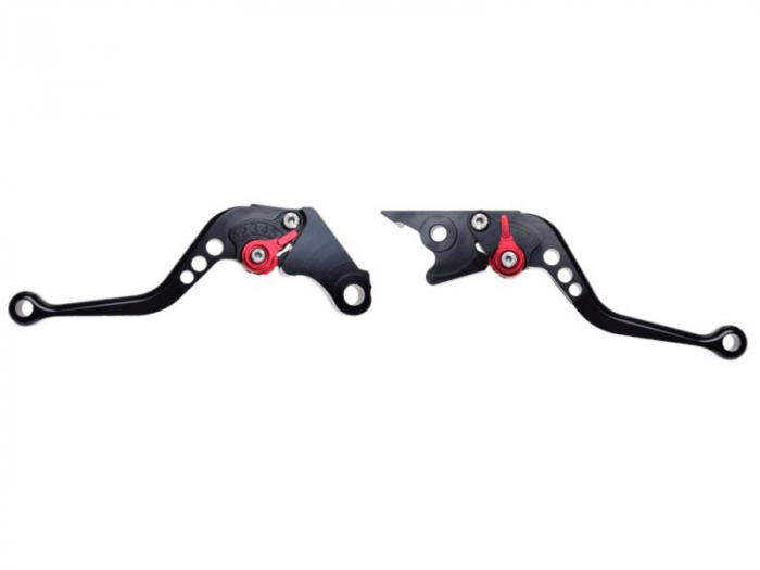 Set manete reglabile WMX Honda Negru