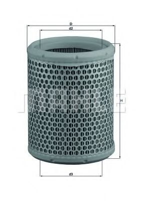 MAHLE LX 384 - Filtru Aer Performanță