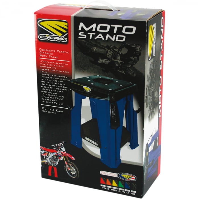 Stander Central Cycra Albastru | Stabilitate Superioară