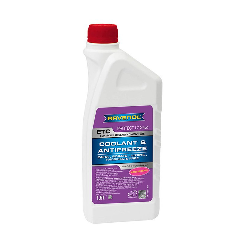 Antigel Ravenol ETC G12evo concentrat 1.5L, protectie Si-OAT