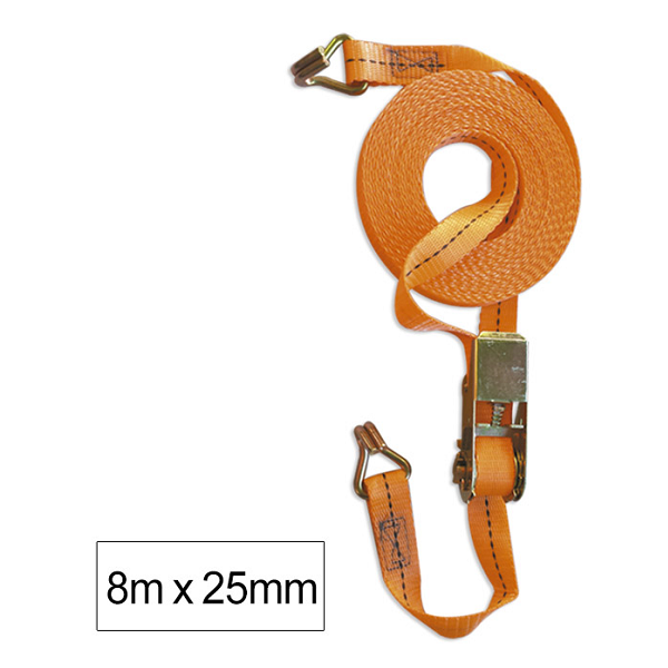 Chinga Ancorare Marfa 8m x 25mm cu Intinzator si Clichet JBM