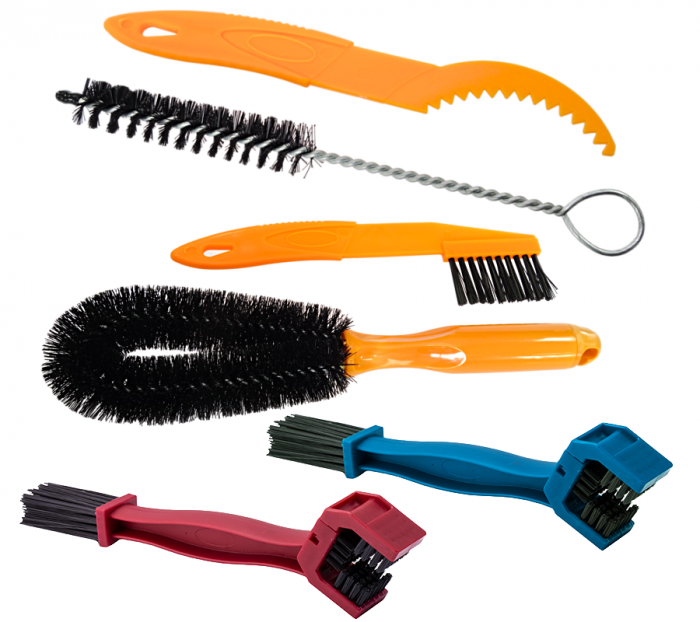 Set MMX Perie+Lavete Întreținere Lanț Moto