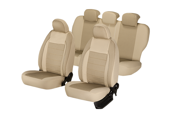 Set huse scaun Elegance bej Umbrella, compatibile AIRBAG
