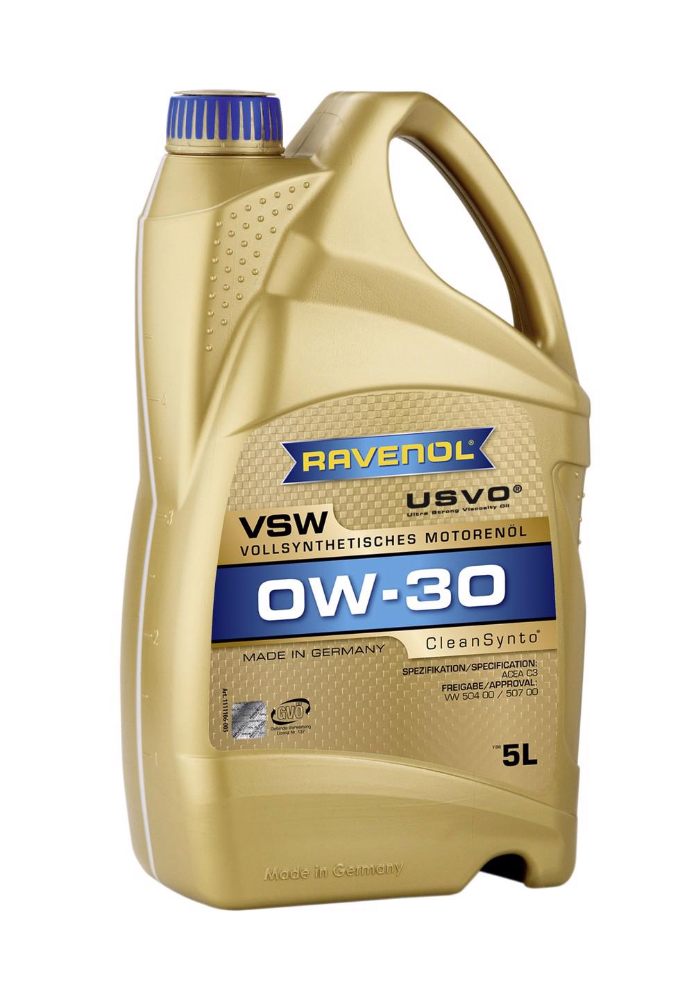 Ulei motor Ravenol VSW SAE 0W-30 USVO 5 L, sintetic PAO