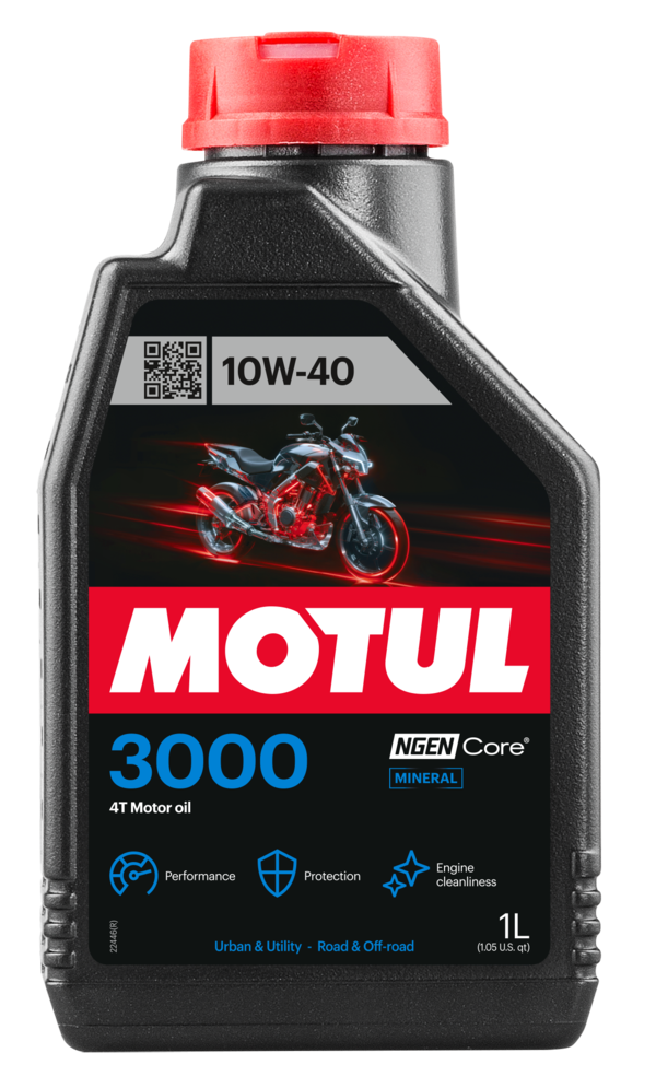 Ulei motor 4T Motul 3000 10W-40 1L, protectie sporita
