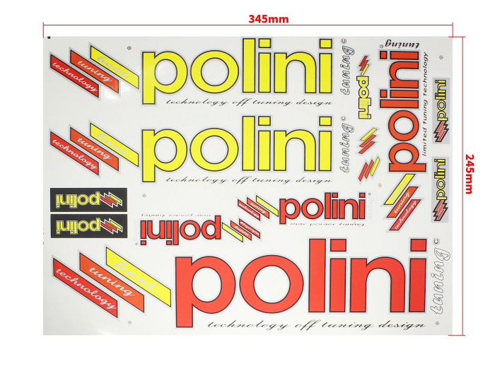 Set autocolante Polini galben rosu - Roy