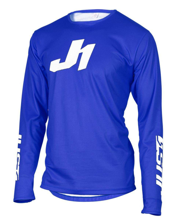 Tricou atv cross Just1 J-Essential Solid, culoare albastru, marime YM