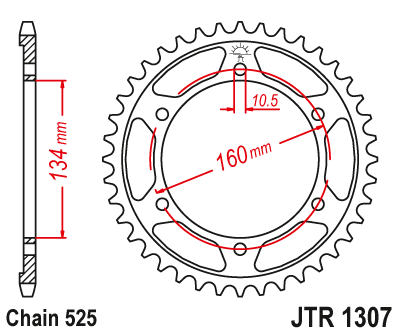 JT Pinion Spate 44 Dinti CBR600 01-06