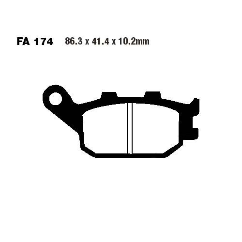 Placute Frana EBC FA174V Semi-Sinter