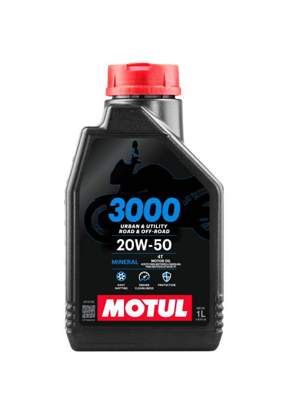 Ulei motor 4T Motul 3000 20W-50 1L, protectie motor