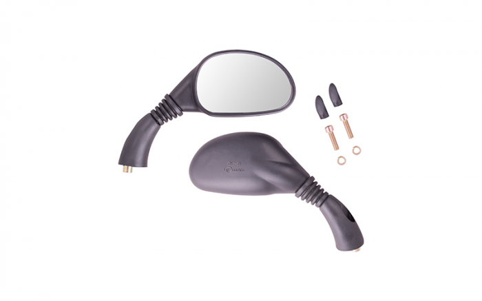 Set Oglinzi MMX M8 Negru - Vizibilitate Maximă