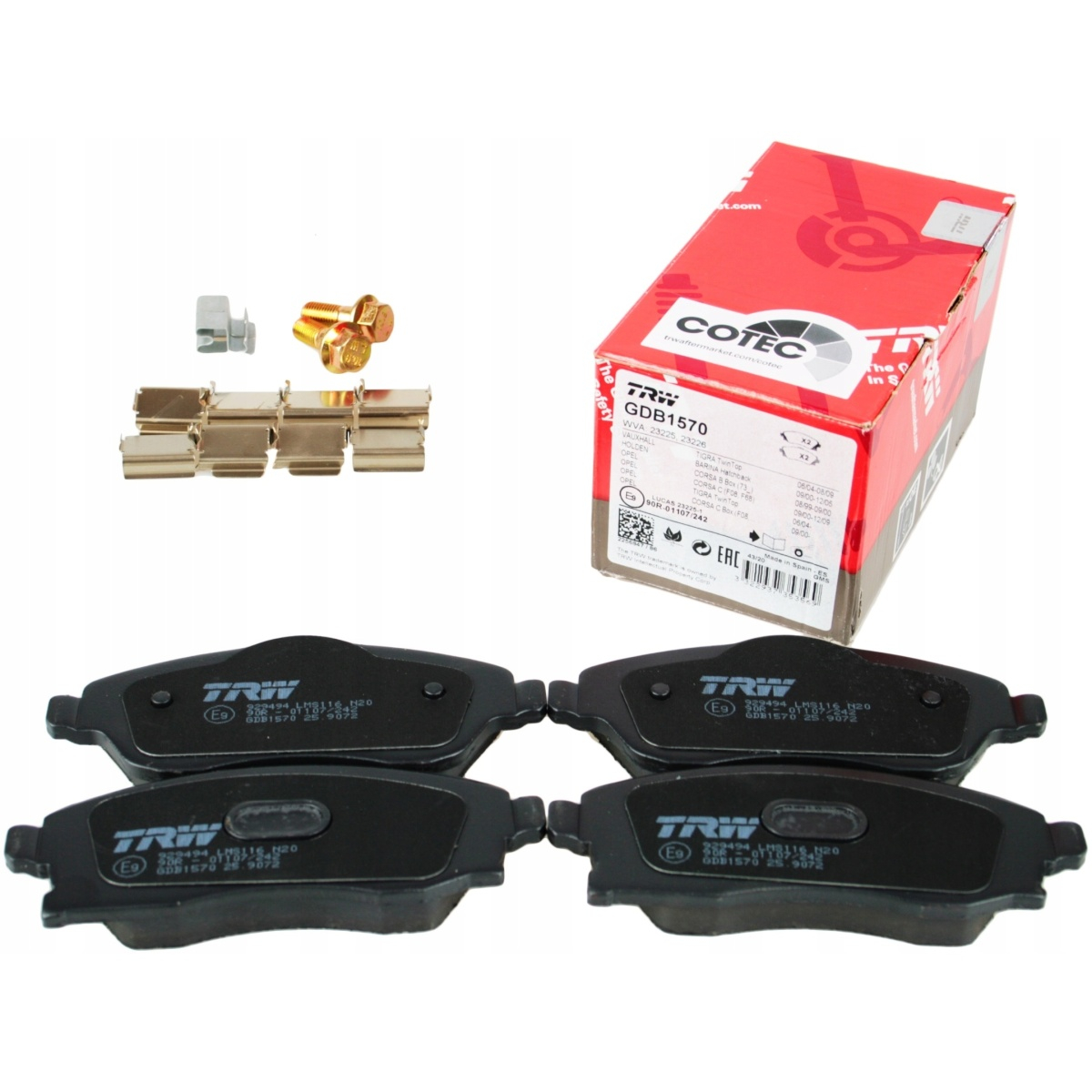 Placute Frana TRW GDB1570 | Siguranta Maxima