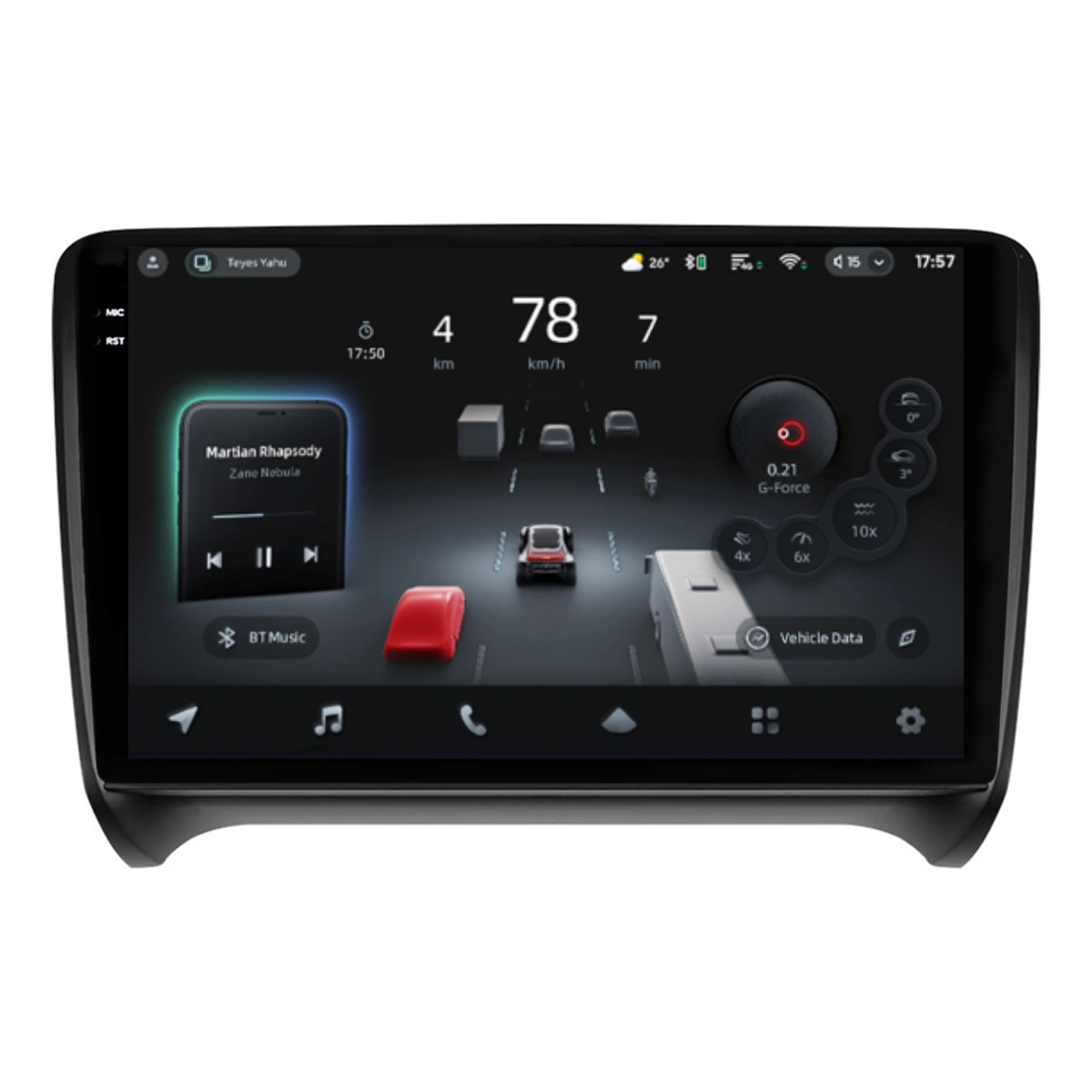 Teyes CC4 PRO Navigatie AI Audi TT 9.5" QLED