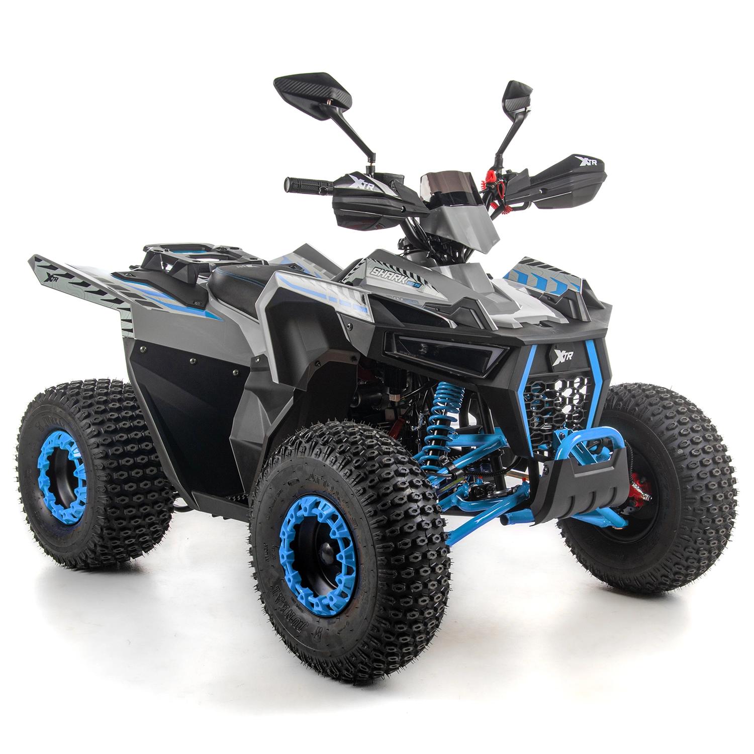 ATV copii XTR 022 ProShark 125cc, pornire electrica, gri-albastru