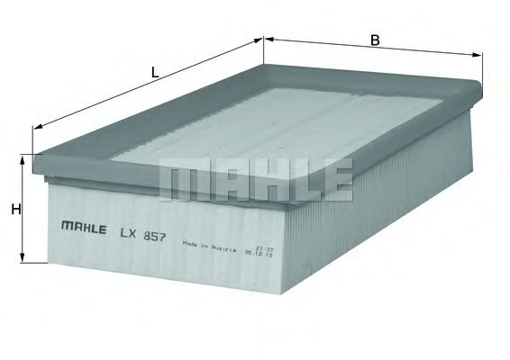Filtru aer Mahle LX 857 - Protecție motor originală