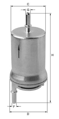 Filtru Combustibil UNIFLUX XB111 - Protecție Motor