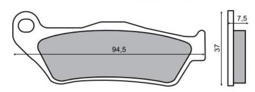 Placute Frana Fata Olympia MBK Skyliner 125