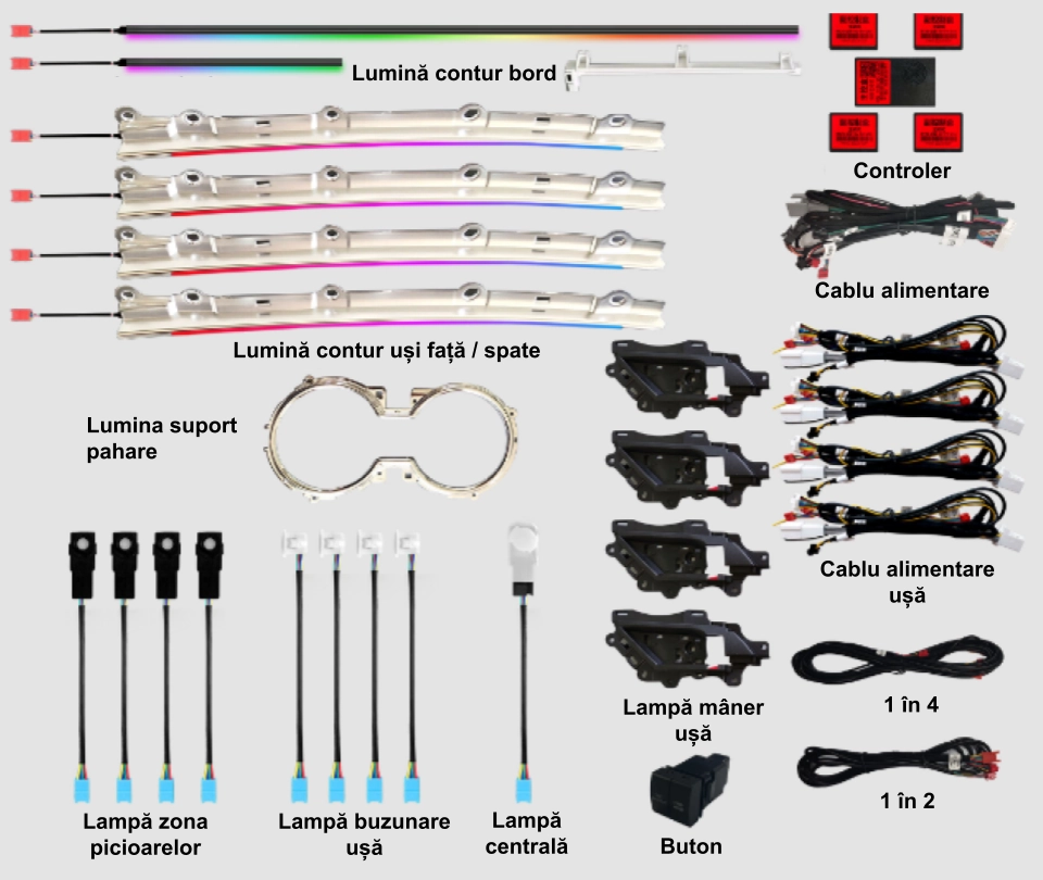 Lumini RGB Hmyc dedicate Toyota Camry (2018-2023)