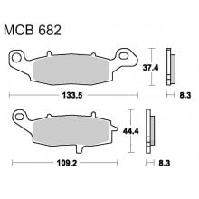 Placute Frana JMT Kawasaki ER500 - Siguranta Maxima