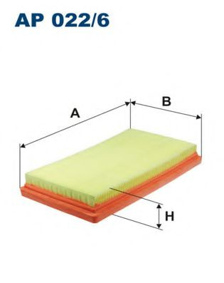 FILT AP022 6 - Filtru aer FIAT 0.9L