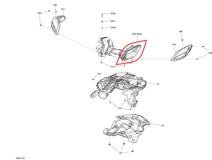 Racord Admisie Ski-Doo 850 E-TEC - Brp