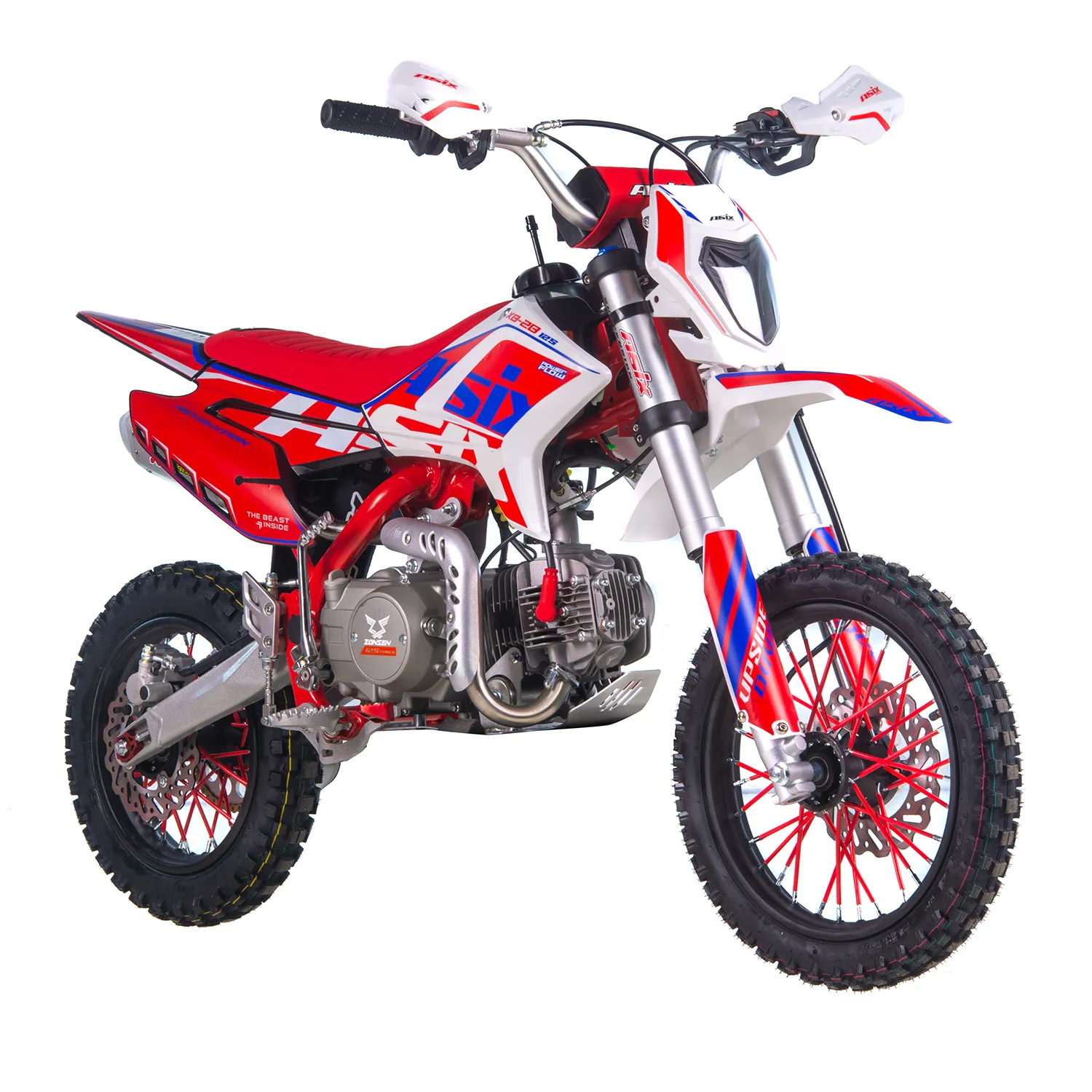 Motocicleta Enduro Asix XB28 125cc 4T, roți 14/12, electromotor