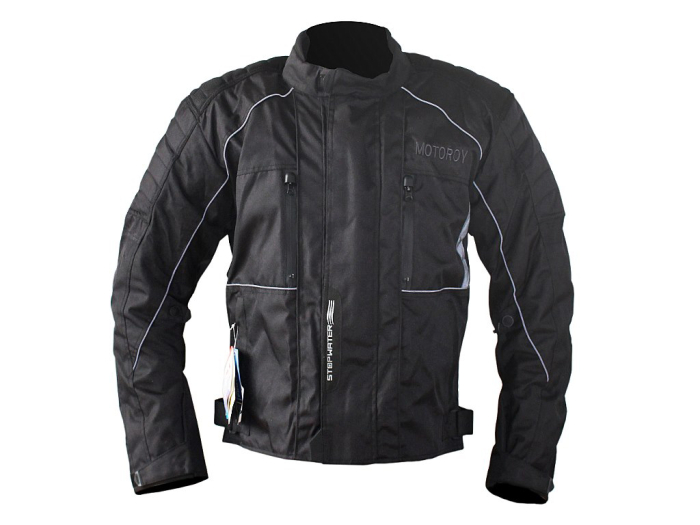 Geaca moto textila Roy NAL-1108, protectii, negru, M