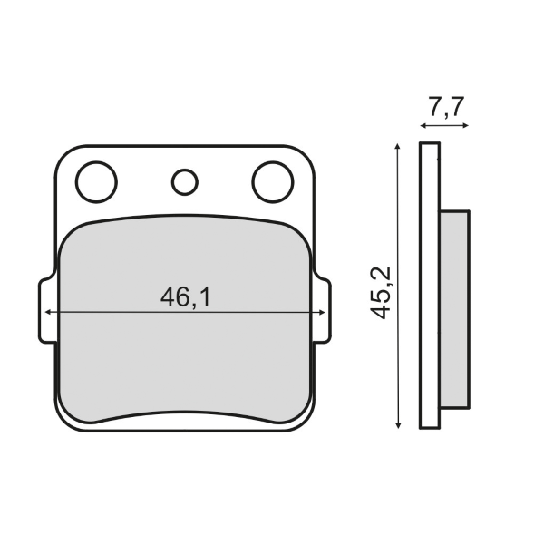 Placute Frana Rms Honda CR80R Fata - Siguranta