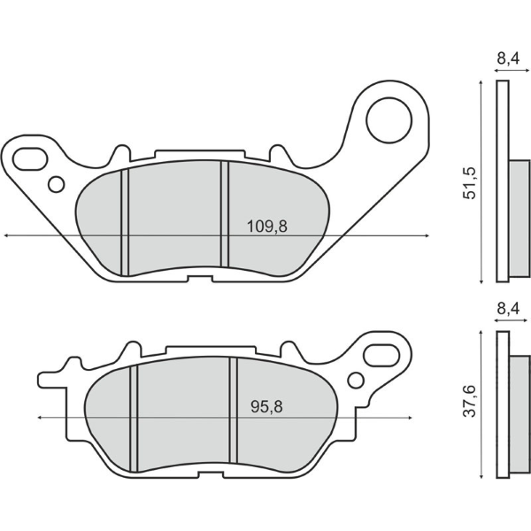 Placute Frana Yamaha T 135 Crypton Rms - Siguranta