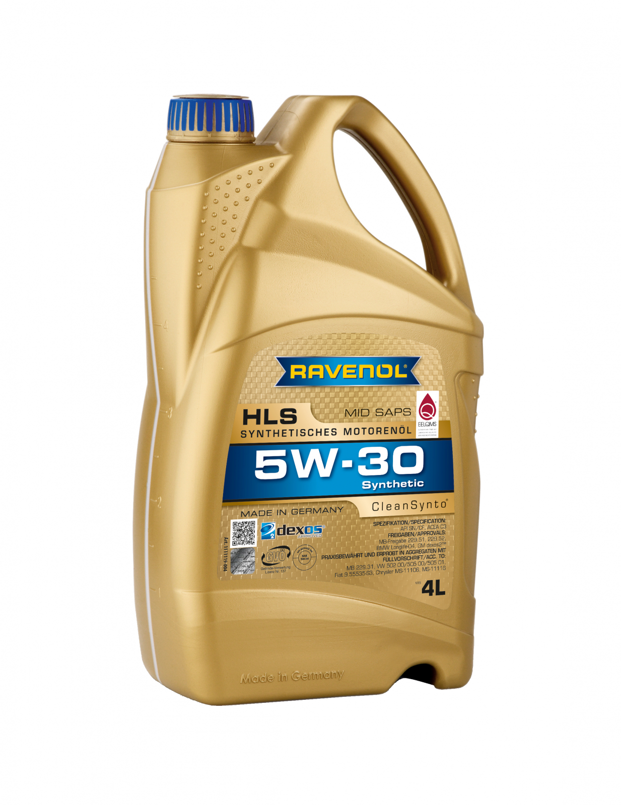 Ulei motor Ravenol HLS 5W-30 4L, sintetic CleanSynto
