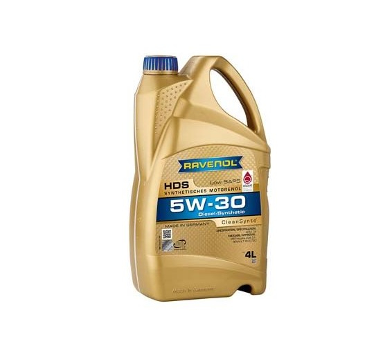 Ulei motor Ravenol HDS 5W-30 4L, sintetic Low SAPS diesel