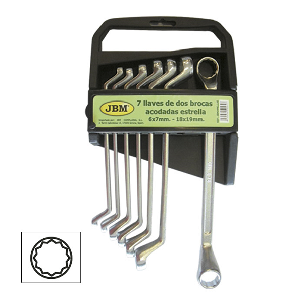 Set 7 Chei Inelare cu Cot JBM | Scule de Calitate