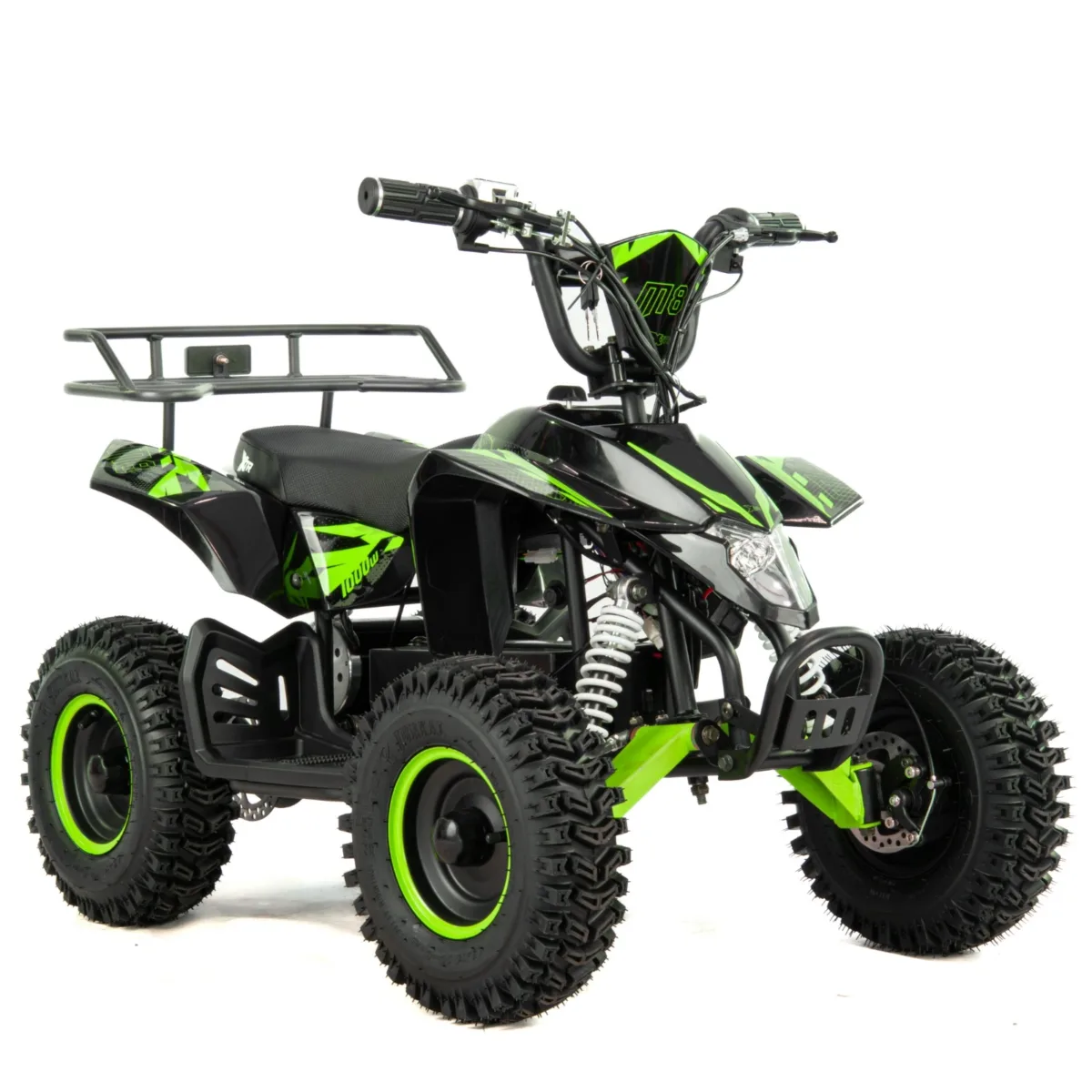 ATV electric copii XTR E-M8 800W, negru/verde