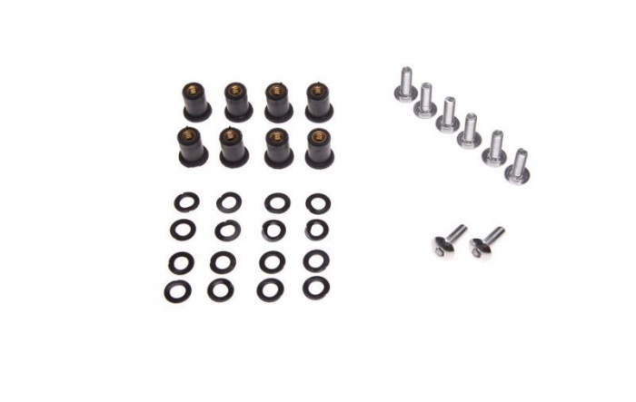 Set 8 suruburi Wmx M5x0.8 parbriz moto