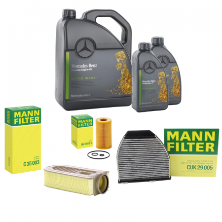 Pachet Revizie Mercedes E220CDI Ulei 229.52 + Filtre - imagine 2