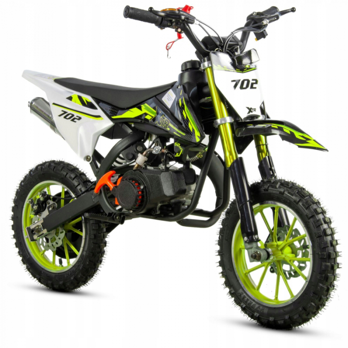 Mini Cross XTR 702 50cc pentru Copii - Negru Verde